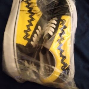 Vans Yellow and Black Women's Sneakers